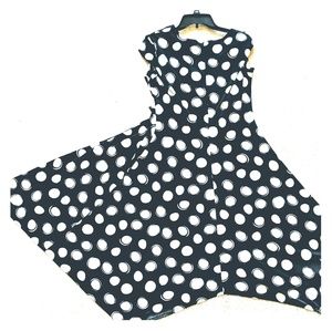 Perceptions Polka Dot Swing Dress